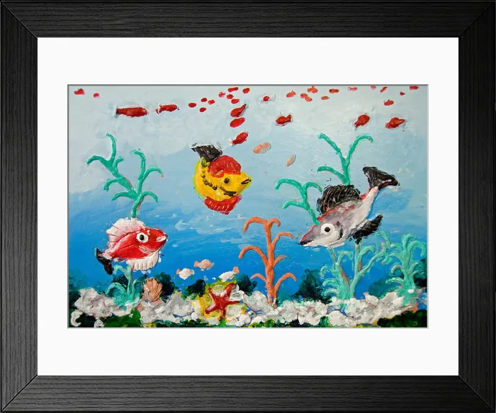Framed Print : Art of blind painter Esref Armagan Framed Print : Art of blind painter Esref Armagan