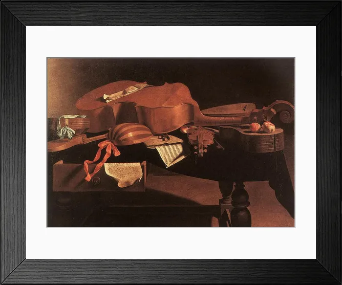 Framed Print : Musical Instruments. second half of 17th century. Evaristo Baschenis - Musical Instruments - WGA01406 Framed Print : Musical Instruments. second half of 17th century. Evaristo Baschenis - Musical Instruments - WGA01406
