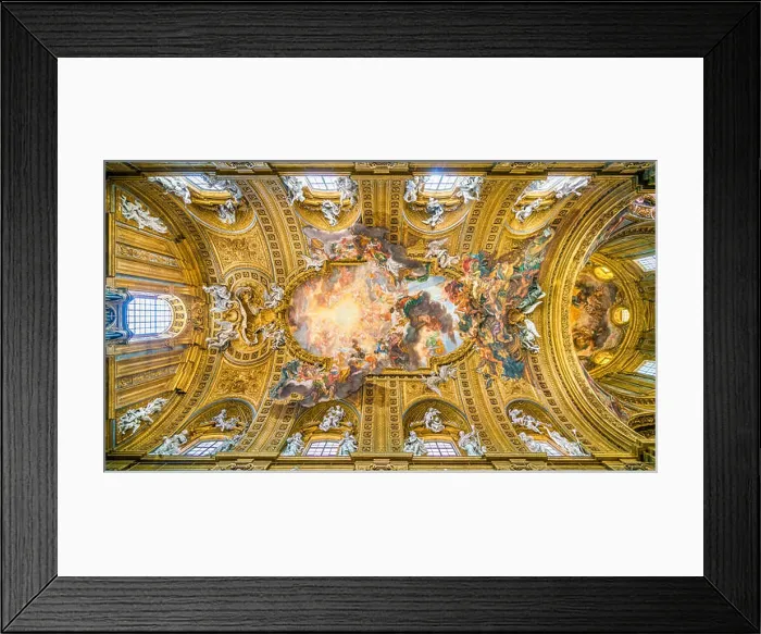 Framed Print : Church of the Jesus in Rome, Italy Framed Print : Church of the Jesus in Rome, Italy