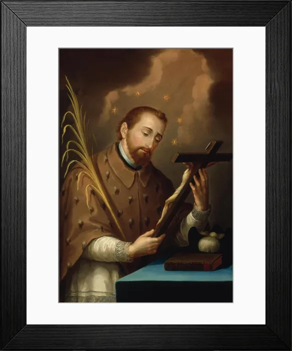 Framed Print : This artwork by José Campeche depicts Saint John Nepomucene Framed Print : This artwork by José Campeche depicts Saint John Nepomucene