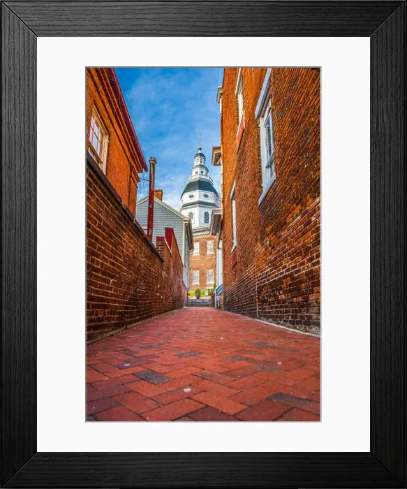 Framed Print : Annapolis, Maryland, USA view of the Maryland State House Framed Print : Annapolis, Maryland, USA view of the Maryland State House