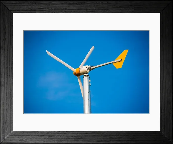 Framed Print : A seldom-used wind turbine located outside a designated area Framed Print : A seldom-used wind turbine located outside a designated area