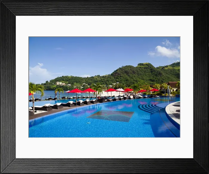 Framed Print : Buccament Bay Resort, St Vincent and the Grenadines Caribbean West Indies Framed Print : Buccament Bay Resort, St Vincent and the Grenadines Caribbean West Indies