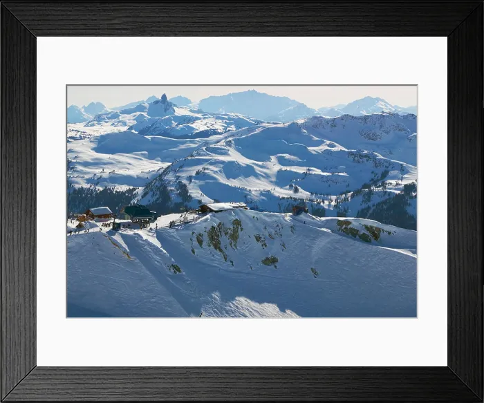 Framed Print : horstman glacier and horstman hut 7th heaven chairlif t with black dusk