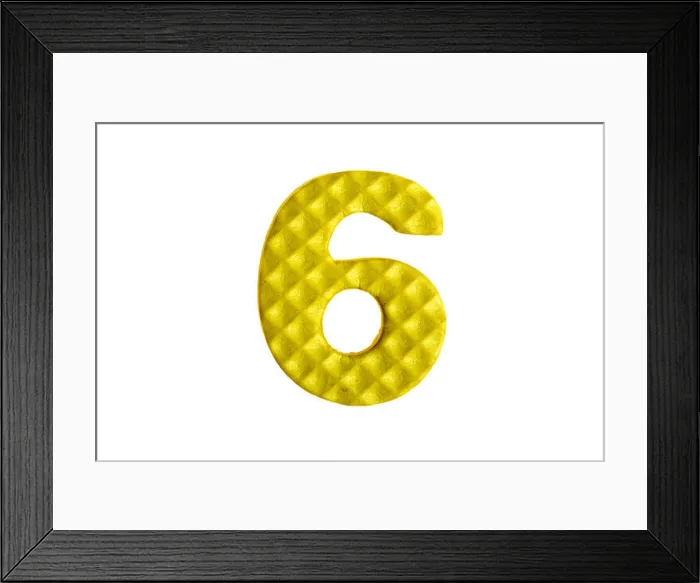 Framed Print : Number Puzzle Pieces Framed Print : Number Puzzle Pieces