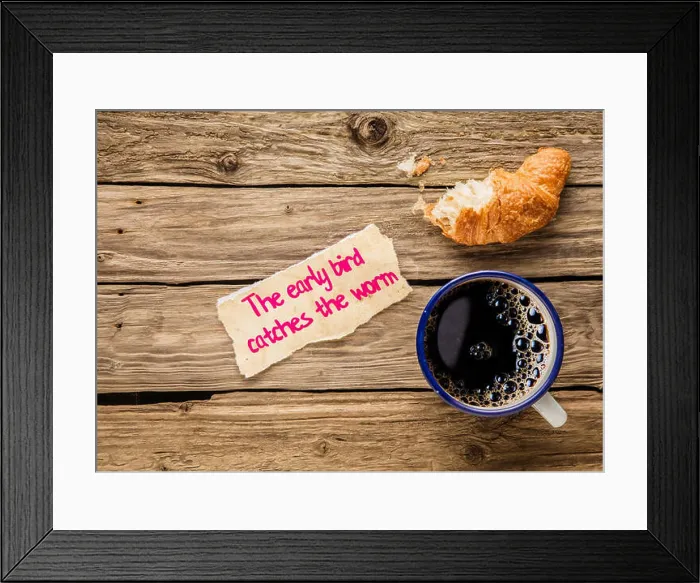 Framed Print : The early bird catches the worm Framed Print : The early bird catches the worm