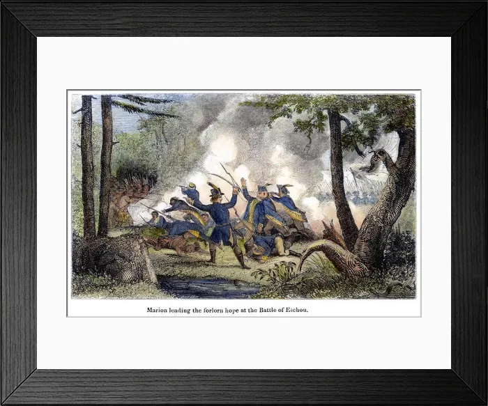 Framed Print : MARION AT ETCHOEE, 1761 Framed Print : MARION AT ETCHOEE, 1761