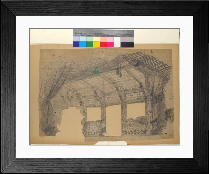 Framed Print : This Paris Opera stage set design represents a greenhouse Framed Print : This Paris Opera stage set design represents a greenhouse