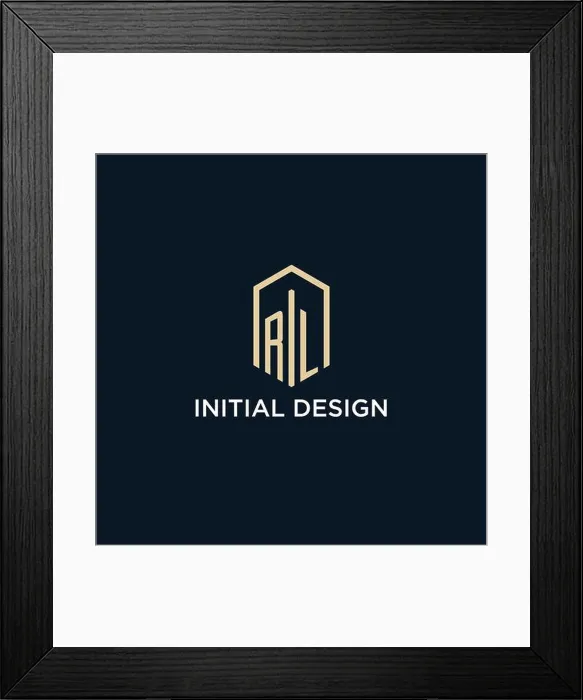Framed Print : RL initial monogram logo with hexagonal shape style, real estate logo design ideas inspiration vector Framed Print : RL initial monogram logo with hexagonal shape style, real estate logo design ideas inspiration vector
