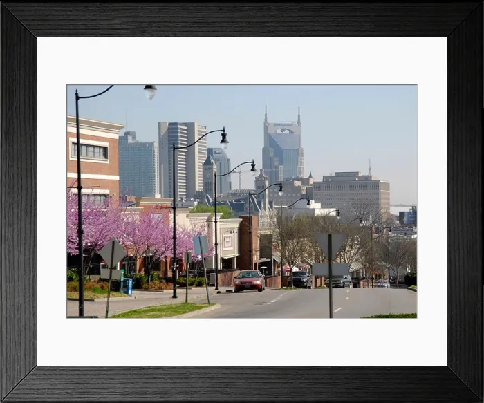 Framed Print : Skyline Cityscape of Nashville from Music Row Nashville Tennessee TN Tenn US USA United States of America American Framed Print : Skyline Cityscape of Nashville from Music Row Nashville Tennessee TN Tenn US USA United States of America American