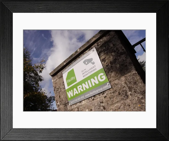 Framed Print : School premises protected by 24 hour CCTV security monitoring camera systems provided by iFacility Group