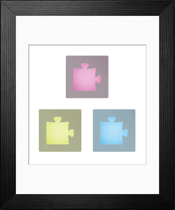 Framed Print : puzzle icon Framed Print : puzzle icon