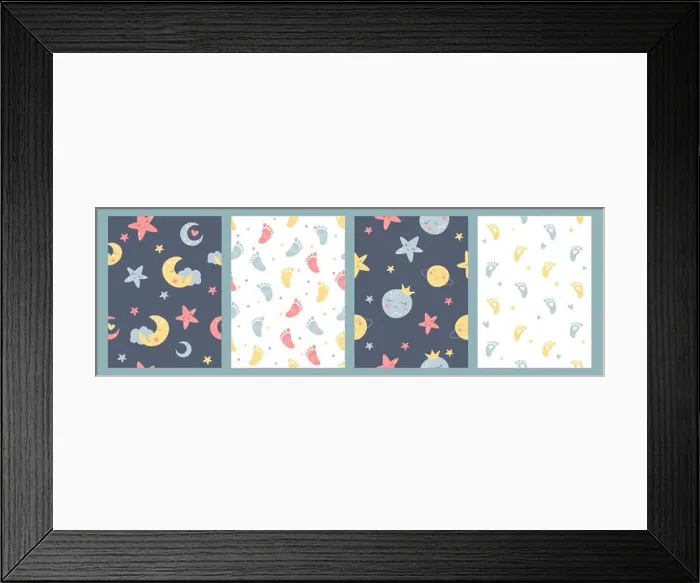 Framed Print : Bohemian baby simple seamless pattern Framed Print : Bohemian baby simple seamless pattern