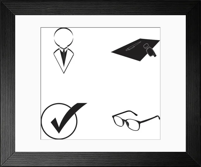 Framed Print : Set of business icons Framed Print : Set of business icons