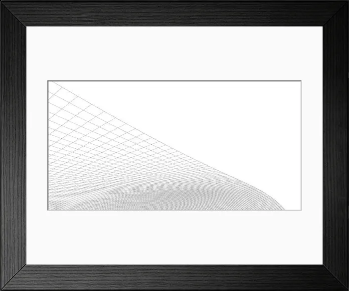Framed Print : Abstract wireframe background. 3D grid technology illustration landscape Framed Print : Abstract wireframe background. 3D grid technology illustration landscape