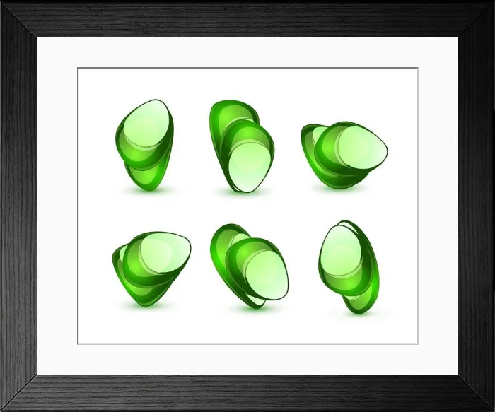 Framed Print : Colorful glass shapes Framed Print : Colorful glass shapes