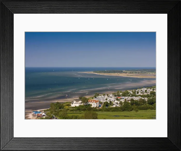 Framed Print : Panoramic views across Laboe and Kieler Foerde Framed Print : Panoramic views across Laboe and Kieler Foerde