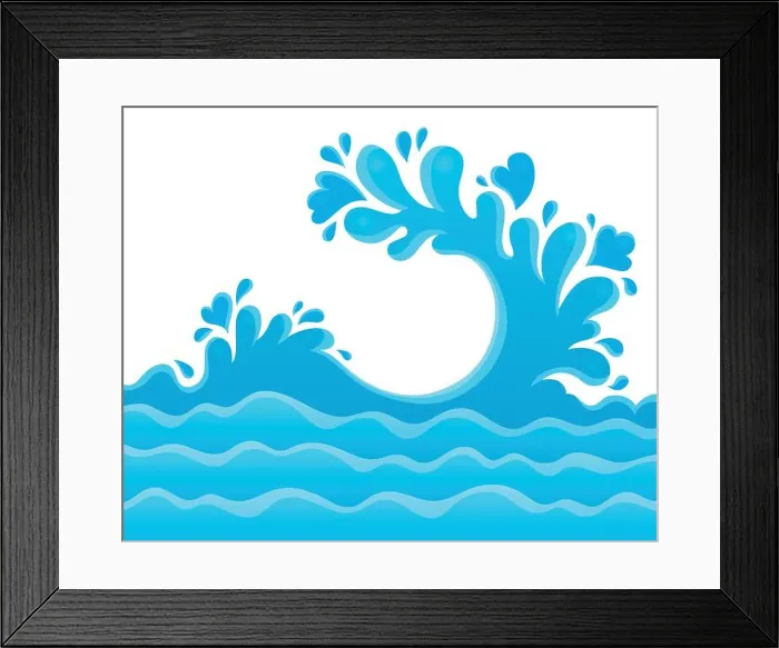 Framed Print : Water splash theme image 6 Framed Print : Water splash theme image 6