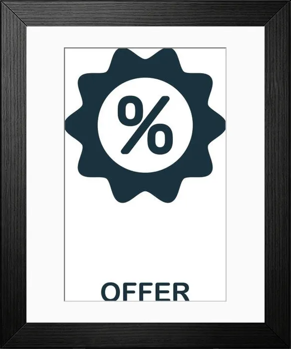 Framed Print : Offer icon. Creative element design from stock market icons collection Framed Print : Offer icon. Creative element design from stock market icons collection