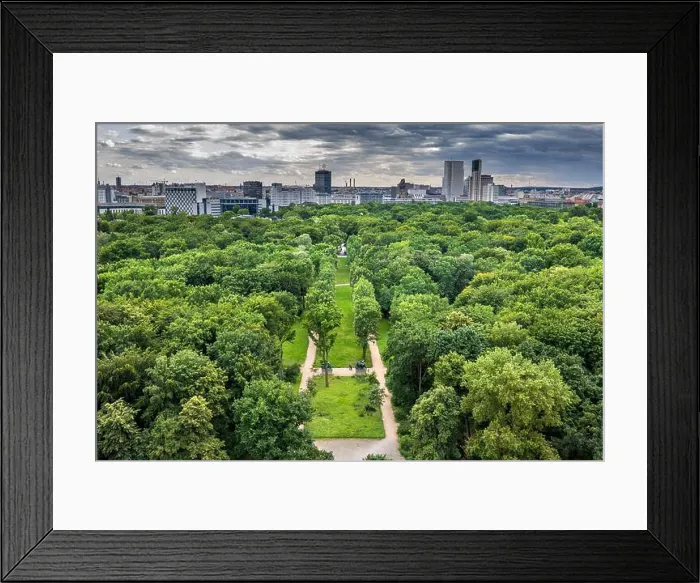 Framed Print : Berlin, Germany, Fasanerieallee alley in Tiergarten Park, aerial view Framed Print : Berlin, Germany, Fasanerieallee alley in Tiergarten Park, aerial view