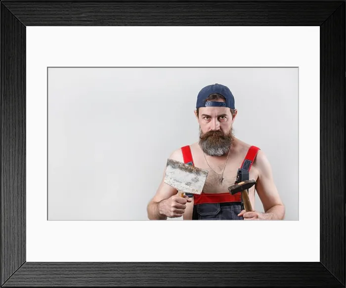 Framed Print : Portrait of a worker Framed Print : Portrait of a worker