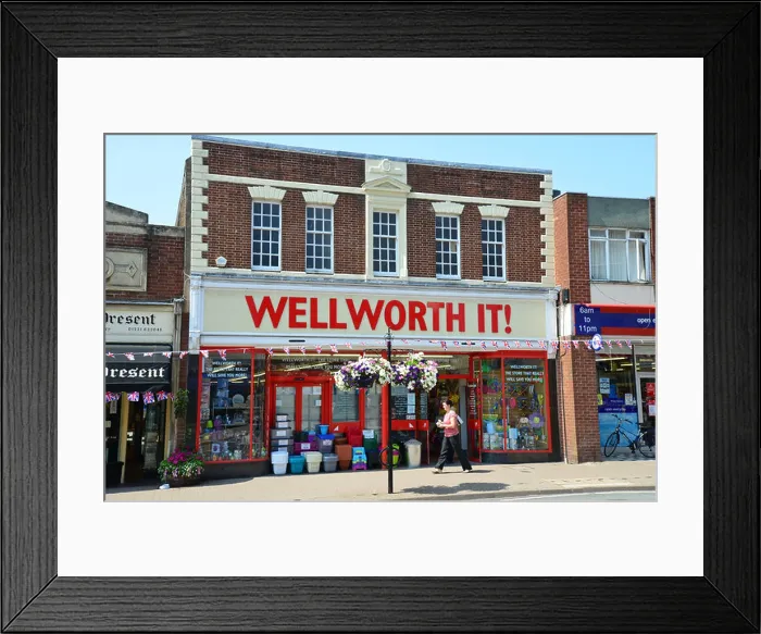 Framed Print : Wellworth It (Woolworths copy) store, The Homend, Ledbury, Herefordshire, England, United Kingdom Framed Print : Wellworth It (Woolworths copy) store, The Homend, Ledbury, Herefordshire, England, United Kingdom
