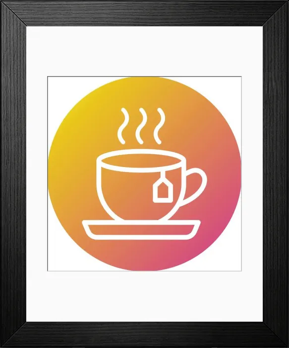 Framed Print : Tea Vector Icon Design Illustration Framed Print : Tea Vector Icon Design Illustration