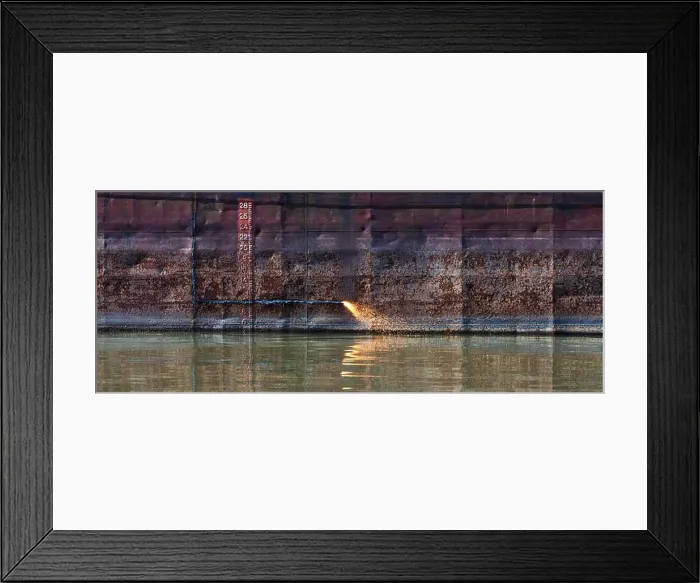 Framed Print : Disposal of an old vessel hull, gas cutting is in progress Framed Print : Disposal of an old vessel hull, gas cutting is in progress