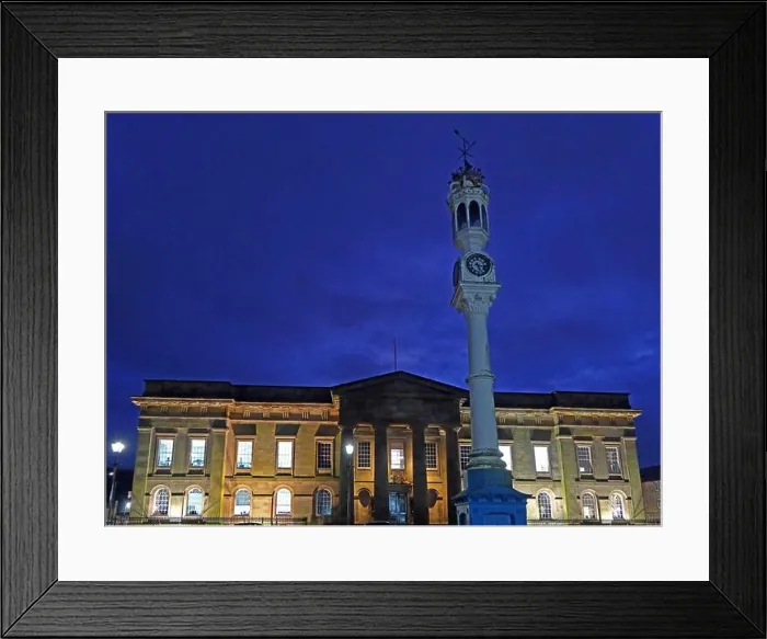 Framed Print : Historic port customs house and public clock tower Framed Print : Historic port customs house and public clock tower