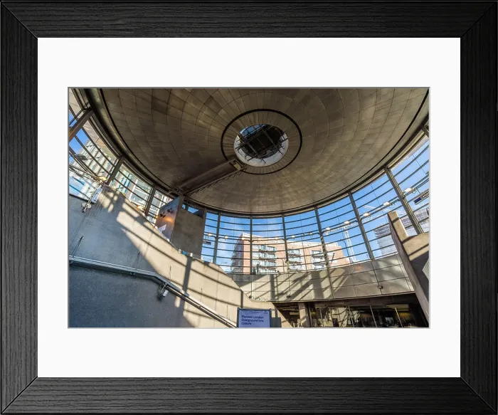 Framed Print : London, England. View of the ceiling inside Canada Water underground and overground tube station Framed Print : London, England. View of the ceiling inside Canada Water underground and overground tube station