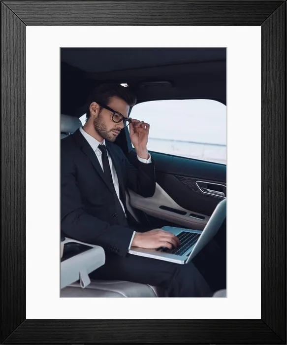 Framed Print : Business is his life