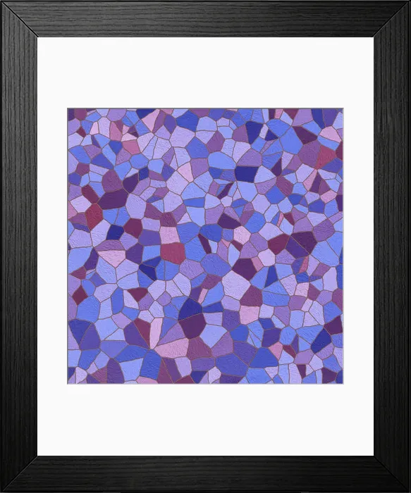Framed Print : Decorative blue Mosaic Stone patern. Illustration. Stock Image Framed Print : Decorative blue Mosaic Stone patern. Illustration. Stock Image