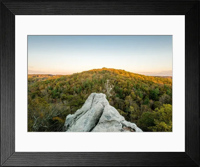 Framed Print : King and Queens Seat rock formation at Rocks State Park in Maryland Framed Print : King and Queens Seat rock formation at Rocks State Park in Maryland