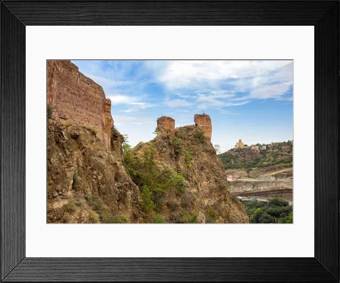 Framed Print : Ruins of the ancient Narikala fortress in Tbilisi, Georgia Framed Print : Ruins of the ancient Narikala fortress in Tbilisi, Georgia