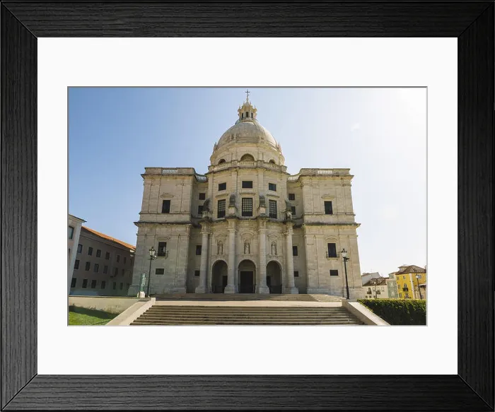Framed Print : Facade of the famous monument of the National Pantheon or Santa Engracia church at morning in the City of Lisbon Framed Print : Facade of the famous monument of the National Pantheon or Santa Engracia church at morning in the City of Lisbon