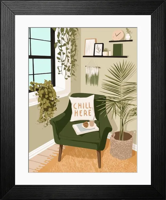 Framed Print : Cozy room corner near the window Framed Print : Cozy room corner near the window