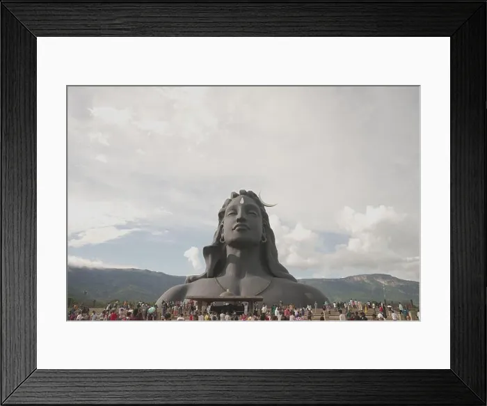 Framed Print : Adiyogi statue. Recognized by the Guinness World Records as the Largest Bust Sculpture in the world Framed Print : Adiyogi statue. Recognized by the Guinness World Records as the Largest Bust Sculpture in the world