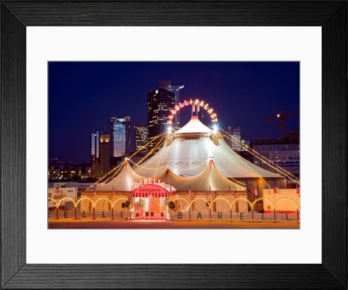 Framed Print : circus tent at night, Germany, Hesse, Frankfurt Framed Print : circus tent at night, Germany, Hesse, Frankfurt