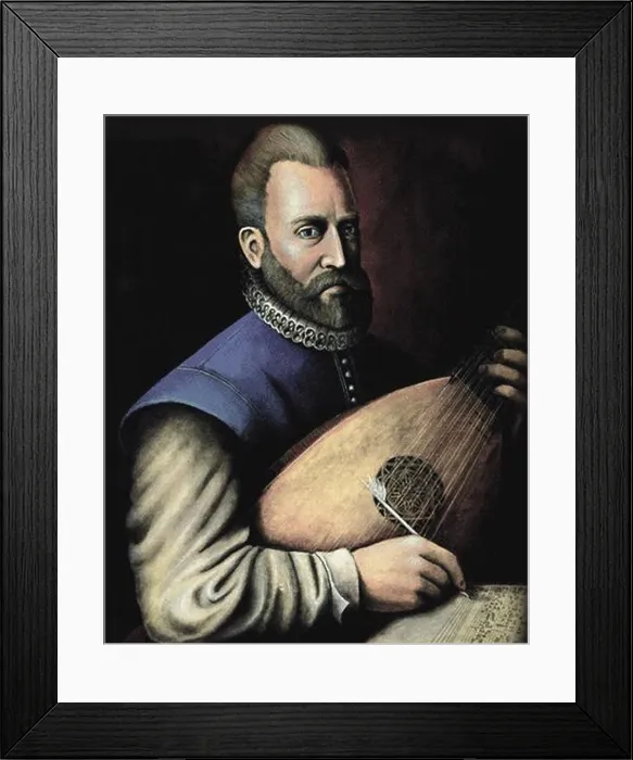 Framed Print : Portrait of the Composer John Dowland (1563-1626) Framed Print : Portrait of the Composer John Dowland (1563-1626)