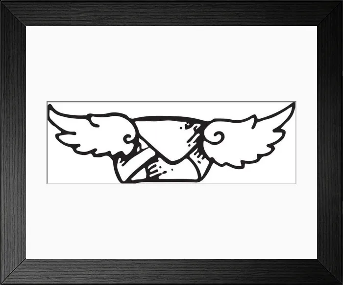 Framed Print : Vector - Fast Cloud Mail Logo Design Template Framed Print : Vector - Fast Cloud Mail Logo Design Template