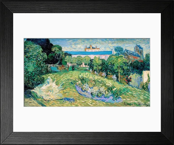 Framed Print : Vincent van Gogh, The Garden of Daubigny, (Daubigny's Garden), painting in oil on canvas, 1890 Framed Print : Vincent van Gogh, The Garden of Daubigny, (Daubigny's Garden), painting in oil on canvas, 1890