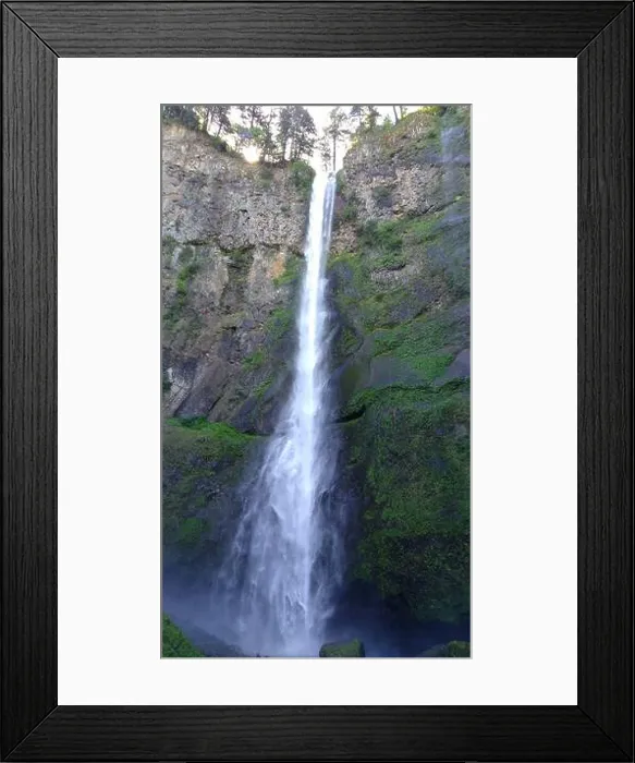 Framed Print : Photo of Latourell waterfall in Columbia river gorge in Oregon America Framed Print : Photo of Latourell waterfall in Columbia river gorge in Oregon America
