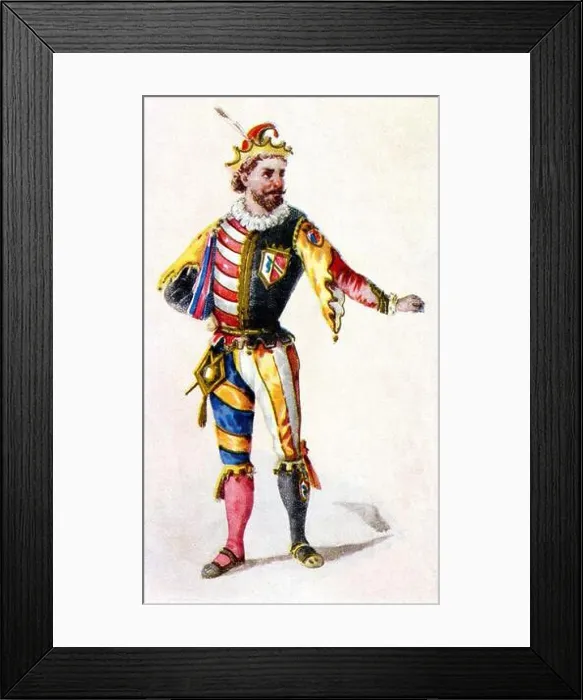Framed Print : Rigoletto - costume for court jester from Giuseppe Verdis opera, 1851. Italian composer 1813 - 1901 Framed Print : Rigoletto - costume for court jester from Giuseppe Verdis opera, 1851. Italian composer 1813 - 1901