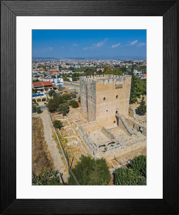Framed Print : Kolossi castle - Limassol Cyprus - aerial view Framed Print : Kolossi castle - Limassol Cyprus - aerial view