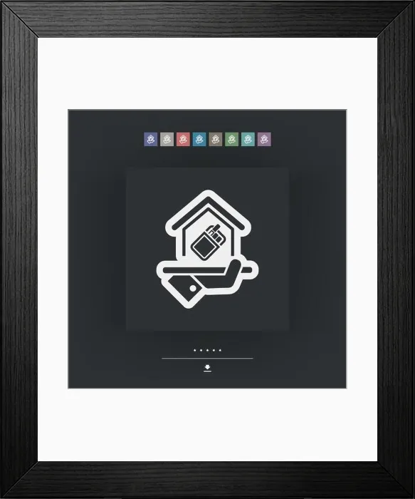 Framed Print : Smoking area icon Framed Print : Smoking area icon