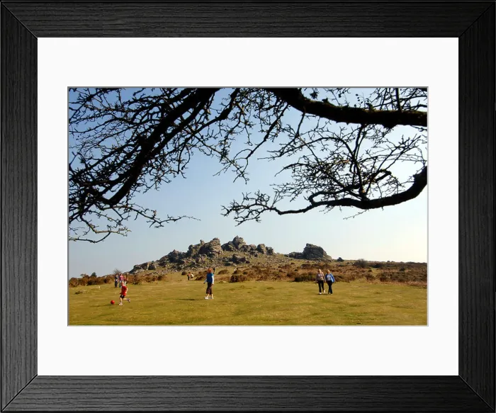 Framed Print : Hound Tor on Dartmoor, Devon, UK Framed Print : Hound Tor on Dartmoor, Devon, UK