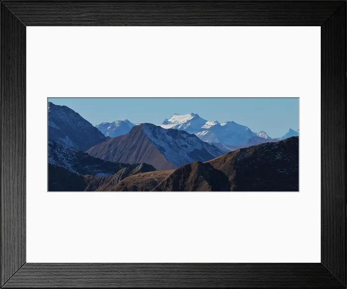 Framed Print : Distant view of the Diablerets glacier and mount Oldenhorn Framed Print : Distant view of the Diablerets glacier and mount Oldenhorn