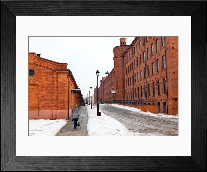 Framed Print : Old converted factory buildings Lodz poland Framed Print : Old converted factory buildings Lodz poland