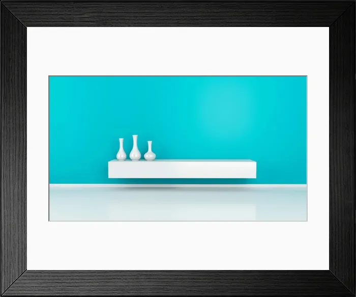 Framed Print : 3d renderer image. Modern interior room. Architecture concept Framed Print : 3d renderer image. Modern interior room. Architecture concept