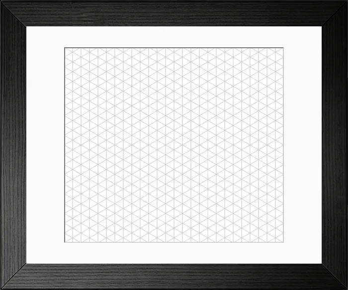 Framed Print : Isometric line seamless vector grid Framed Print : Isometric line seamless vector grid